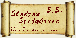 Slađan Stijaković vizit kartica
